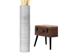 Leewadee Grand Vase A Poser Au Sol pour Branches Décoratives De Pampa, Vase en Bois De Manguier, 85 cm, Argentin