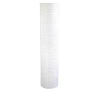 Leewadee Grand Vase A Poser Au Sol pour Branches Décoratives De Pampa, Vase en Bois De Manguier, 85 cm, Blanc