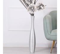 Leewadee Grand Vase sur Pied 65 cm Polyrésine pour Pampa & Fleurs Séchées