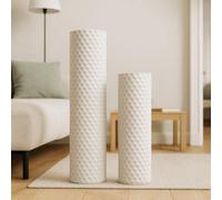 Leewadee Lot de 2 Grands Vases sur Pied Métal pour Pampa
