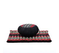 Leewadee Set Méditation Zafu & Zabuton - Coussin Méditation Kapok Yoga Zen Zazen