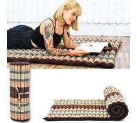 Leewadee Tapis Thaï Enroulable Large 190 x 100 cm Kapok Ferme