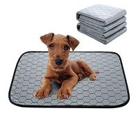 LEEWEITAS Tapis de Dressage pour Chiens Réutilisables, Tapis éducateurs Pipi Lavables pour Chiots avec Base Super Absorbante et Antidérapante pour Chiens, Chats et Lapins-45x60CM (2 pièces)