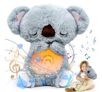 LEEWENYAN Koala Relaxant, Peluche Koala Calmant, Koala qui Respiras Evora, Soulagement des Anxiétés pour Bébé Dormant, Bruit Blanc (C)