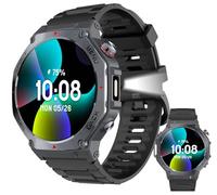 leewill Montre Connectée Homme Militaire V20 GPS, 3ATM(30m) Étanche, 30 Jours en Veille, 170+ Sports Smartwatch, Moniteur Fréquence/SpO2, Appels Bluetooth, Cadran IA + ChatGPT, 1.43'' AMOLED Noir
