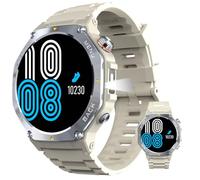 leewill Montre Connectée Homme Militaire V20 GPS, 3ATM(30m) Étanche, 30 Jours en Veille, 170+ Sports Smartwatch, Moniteur Fréquence/SpO2, Appels Bluetooth, Cadran IA + ChatGPT, 1.43'' AMOLED Argent