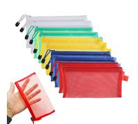 Leewoth Lot de 10 sacs de rangement multifonctions en maille de nylon avec fermeture éclair