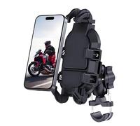 LEEYQM Support de téléphone pour moto avec amortisseur de vibrations, rotation à 360 ° avec 8 griffes, convient pour smartphone de 4,7 à 7,2", compatible avec la plupart des motos et vélos