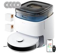 Lefant M3 Max Robot Aspirateur Laveur 20 000 Pa, Station Multifonctionnelle, Double Serpillière Rotative 200 TR/Min Relevable 9 mm, Navigation LiDAR, Évitement d’Obstacles, Poils d’Animaux