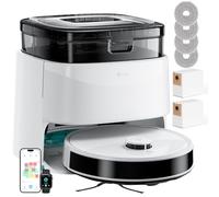 Lefant M3 Robot Aspirateur Laveur 12 000 Pa, Station Multifonctionnelle, Double Serpillière Rotative 200 TR/Min, Navigation dToF, Évitement d'obstacles PSD, 220min, WiFi 5G/APP/Alexa