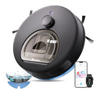 Lefant M330 Plus Robot Aspirateur Laveur 3en1, 150Min, Système Freemove 3.0, Anti-emmêlement, Navigation LiDAR Précise, Zone Interdite Intelligente, 3 Niveaux d'Aspiration, Idéal Sols Durs Tapis, Gris