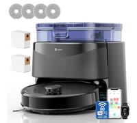 Lefant M3Ultra Robot Aspirateur Laveur, Station Auto-Nettoyage, Navigation Laser dToF 15m, Aspiration 23000Pa, Autonomie 220min, Lavage 75℃, Séchage Froid, Évitement d'obstacles PSD, WiFi 5G