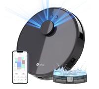Lefant Robot Aspirateur Laveur 2 en 1 4000Pa,Navigation LiDAR, Cartographie Multi-étage,Zones Virtuelles, Connecté par Alexa/APP/WiFi,Idéal pour Poils d'animaux Tapis Sols Durs,M1 Gris