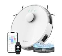 Lefant Robot Aspirateur Laveur 2 en 1 5500Pa, Navigation LiDAR, Cartographie Multi-étage, Zones Virtuelles, Connecté par Alexa/APP/WiFi, Idéal pour Poils d'animaux Tapis Sols Durs, M1 Blanc