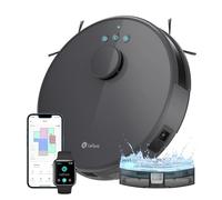 Lefant Robot Aspirateur Laveur 2 en 1 5500Pa,Navigation LiDAR, Cartographie Multi-étage,Zones Virtuelles, Connecté par Alexa/APP/WiFi,Idéal pour Poils d'animaux Tapis Sols Durs,M1 Gris