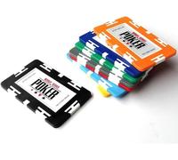 LEFAY 50 jetons de Poker rectangulaires en ABS de 30 grammes for Jeux de comptage, Texas Holdem, Blackjack et Bingo.(Yellow)