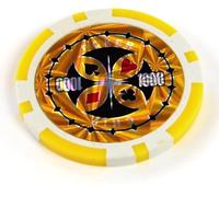 LEFAY Jeu de 25 jetons de Poker, pièces en métal ABS, Cartes for Jeux de Texas Hold'em et Blackjack, idéal for Jouer en Famille ou Entre Amis.(25PCS $1000)