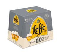 Leffe Blonde 0% Bière sans alcool Pack 12 Bouteilles 25 cl