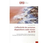 L'effectivité de certaines dispositions code minier de 2018