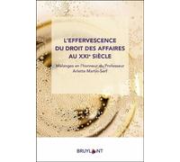 L'effervescence du droit des affaires au XXIe siècle - Mélanges en l'honneur du Professeur Arlette M - Christine Lebel - Bruylant - broché - Etude