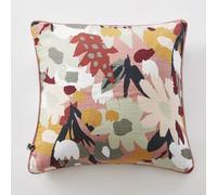 L'effet papillon Coussin déhoussable avec Passepoil 45x45 cm Gaze de Coton imprimée LÉANE