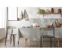 L'effet papillon Nappe Rectangle 150 x 350 cm Gaze de Coton tissée Teinte Vickie Romarin