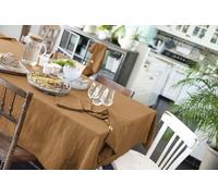 L'effet papillon Nappe Rectangle 150x250 cm Gaze de Coton Camel