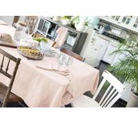 L'effet papillon Nappe Rectangle 150x350 cm Gaze de Coton Guimauve