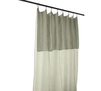 L'effet papillon Rideau Ajustable 140x300 cm Gaze de Coton Vert d’Eau