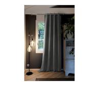 L'effet papillon Rideau Occultant 140x280 cm Doublure Polaire Polyester Anthracite