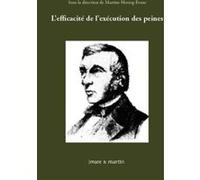 L'efficacité de l'exécution des peines Martine Herzog-Evans (Auteur)