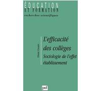 L'efficacité des collèges Olivier Cousin (Auteur)