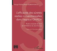 L'efficacité Des Sûretés Réelles Conventionnelles Dans L'espace Ohada - Etude Comparée Du Droit De L'ohada Et Du Droit Français