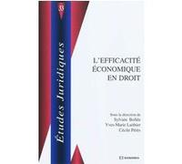 L'efficacite economique en droit Sylvain Bollée (Auteur)