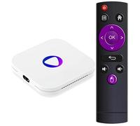 LEFFOT Android 13 TV Box 2025, M1 4K Ultra HD Boitier Android TV, 4Go RAM + 32Go ROM, Boitier IPTV Android 4K, Soutien 2.4G & 5G WiFi 6, BT 5.0, HDR10, Rockchip RK3528 Quad Core Arm Cortex-A53