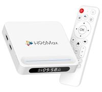 LEFFOT Android 14.0 TV Box 2025, H618 Plus 4K Ultra HD Boitier TV Android, 4 Go RAM 32 Go ROM, Boitier IPTV avec Télécommande Vocale, 2.4G & 5G WiFi 6, BT 5.4, HDR10, Allwinner H618 Quad Core A53