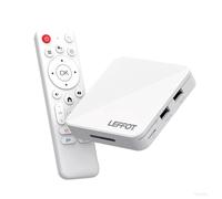 LEFFOT Android 14 TV Box 2025, 2Go RAM + 16Go ROM, 4K Ultra HD Boitier Android TV, 4K@60Hz, Boitier IP-TV avec Contrôle Vocal, 2.4G & 5G WiFi 6, BT 5.4, USB 3.0, 100M LAN, HDR10, RK3518 Quad-Core A53