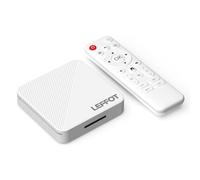 LEFFOT Android 14 TV Box 2025, 4K Ultra HD Boitier IP-TV, 2Go RAM + 16Go ROM, 4K@60Hz Sortie Vidéo, Boitier Android TV avec Commande Vocale, WiFi 6, BT 5.4, 100M LAN, HDR10, RK3518 Quad-Core A53