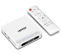 LEFFOT Android 14 TV Box 2025, H618 Plus 4K UHD Boitier Android TV, 2Go RAM + 16Go ROM, Boitier IPTV avec Télécommande Vocale, HDR10, 2.4G & 5G WiFi 6, BT 5.4, Ethernet, Allwinner H618 Quad Core A53