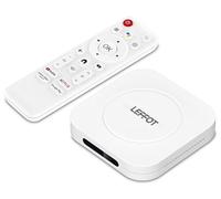 LEFFOT Android 14 TV Box 2025, M1 Plus 4K Ultra HD Boitier Android TV, 2Go RAM + 16Go ROM, Boitier IPTV avec Télécommande Vocale, HDR10, 2.4G & 5G WiFi 6, BT 5.4, 100M Ethernet, RK3528 Quad Core A53