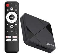LEFFOT Android 14 TV Box 2025, RK3518 4K Ultra HD Smart TV Boitier, 2Go RAM + 16Go ROM, IPTV Box avec HDR10, Commande Vocale, 2.4G & 5G WiFi 6, 100M Ethernet, BT 5.4, USB 3.0, RK3518 Quad Core A53