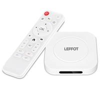 LEFFOT M1 Plus Android 14 TV Box 2025, 4Go RAM + 32Go ROM, 4K Ultra HD Boitier Smart TV pour streaming, Boitier Android TV avec commande vocale, 2.4G & 5G WiFi 6, BT 5.4, Rockchip RK3528 Quad-core A53