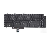 LeFix Clavier allemand avec rétroéclairage pour ordinateur portable Dell Latitude 5520 5530 5540 5521 5531, Precision 3560 3570 3580 3561 3571 3581 7670 7680 7770 7780 PC-7FGPGPP Lot de 5