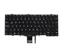 LeFix Clavier latin espagnol, clavier rétroéclairé, pour Dell Latitude 7300 5300 5310| 5300 2 en 1, noir