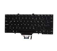 LeFix Clavier pour ordinateur portable, espagnol latin, rétroéclairé, sans pointeur, compatible avec Dell Latitude 5400 5401 5410 5411 7400 7410 Notebook PC, point unique, 0Y1F5W