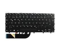 LeFix Clavier QWERTZ d'origine allemand pour ordinateur portable Dell XPS 13 9343 9350 9360 Inspiron 15-7000, 7547, 7548, avec rétroéclairage, sans cadre