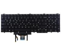 LeFix MMHTV Clavier rétroéclairé US avec pointeur de bâton sans cadre compatible avec Dell Latitude 5500 5501 5510 5511, Precision 3500 3501 3540 3541 | Version à double point