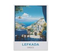 Lefkada Grèce,Bricolage 1000 Pièces Jigsaw Puzzles Éducatif Intellectuel Jouet De Décompression Amusant Jeu De Famille pour Enfants(50x70cm)-FF71