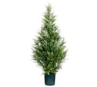 Leflos Arbre Artificiel de cèdre topiaire, 90 cm Faux cyprès Arbre, Artificial Cypress Tree deko pour Salon, Bureau, fête & Party