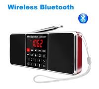 LEFON-Radio portable AM FM,haut-parleur Bluetooth,récepteur Internet stéréo numérique,prise en charge de la carte TF,disque USB,AUX,MP3 aste - Type 288 Red
